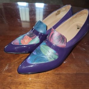 Lovely purple Poser Shirley Fluevogs - size 10